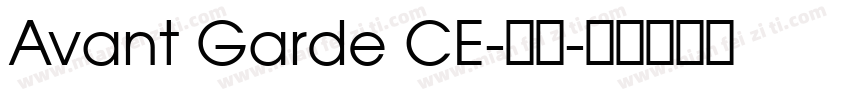Avant Garde CE-粗体字体转换